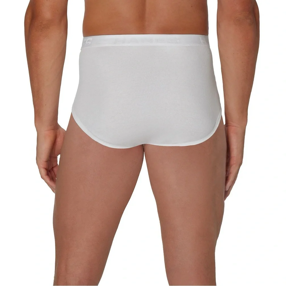 HANES Men’s 7-Pack Ultimate Moisture-Wicking Full Cut White Brief Underwear